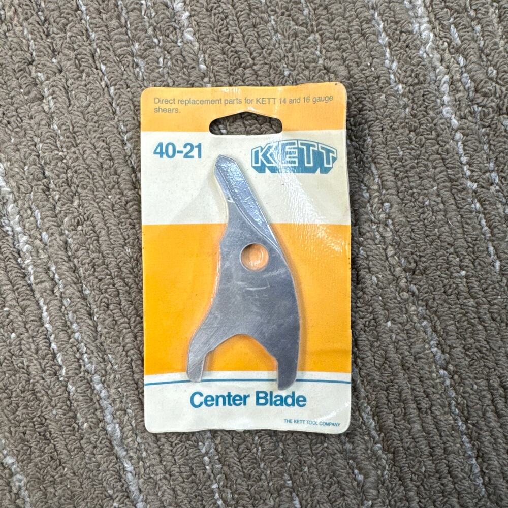 Kett 40-21 14 and 16-Gauge Double Cut Shear Center Blade